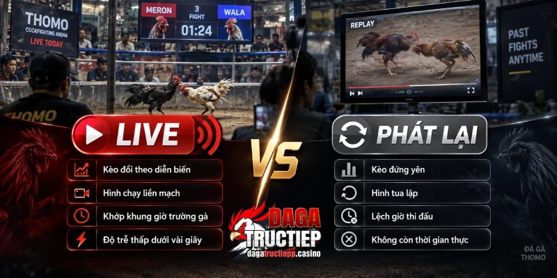 Đá Gà Trực Tiếp ÉC🎖️ Link Phát Sóng Full HD - Chân Gà Xả Tắc 9/2026 6 Cách nhận biết đá gà trực tiếp thật so với bản phát lại